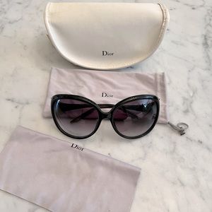 DIOR Oversized Black Sunglasses